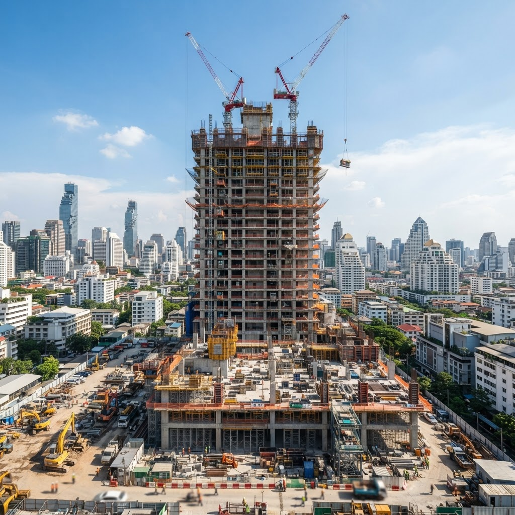 A high-rise project under construction — join the ONE-M team